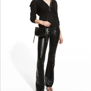 Veronica Beard Beverly high rise vegan leather pant
